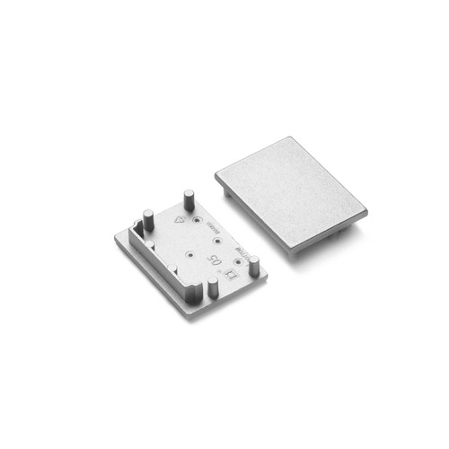 1 st. ändstycke VARIO30-05 - Silverfärgad