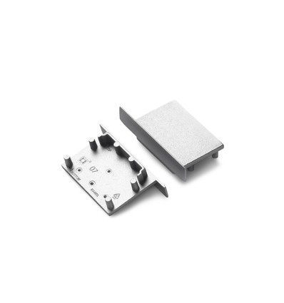 1 st. ändstycke VARIO30-07 - Silverfärgad