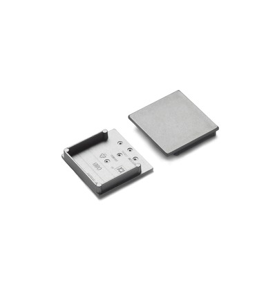 1 st. ändstycke VARIO30-08B - Silverfärgad