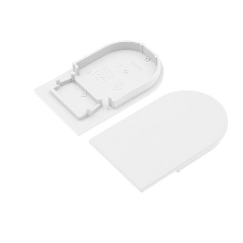 1 st. ändstycke NAMI23 - Vit