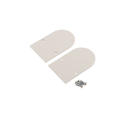 1 st. ändstycke NAMI23 - Metall, beige lackerad