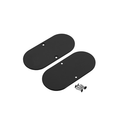 1 st. ändstycke NAMI23-D9 - Metall, svartlackerad