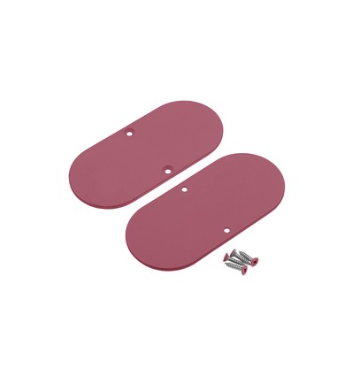 1 st. ändstycke NAMI23-D9 - Metall, dammig rosa lackerad