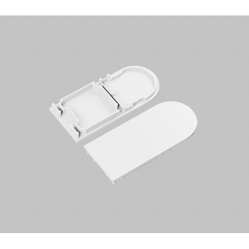 1 st. ändstycke COMBO30-01A-D9 - Vit