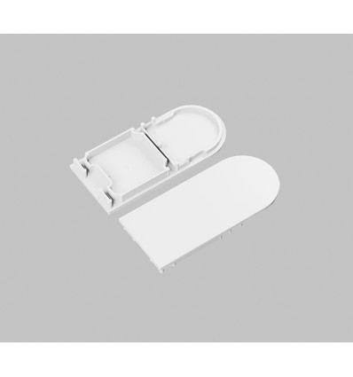 1 st. ändstycke COMBO30-01A-D9 - Vit