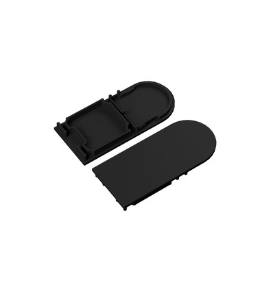 1 st. ändstycke COMBO30-01A-D9 - Svart