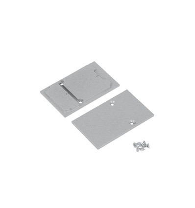 1 st. ändstycke COMBO30-01A - Metall, silverfärgad