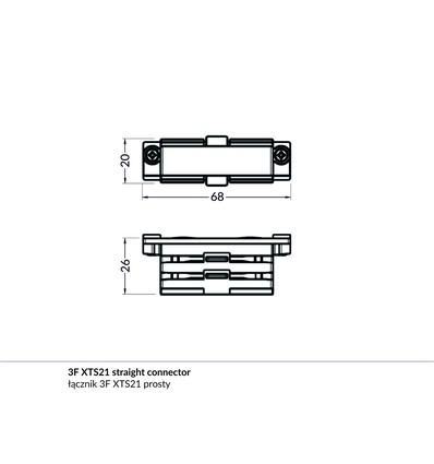1 st. PHIL.V2 - ändstycke, svart