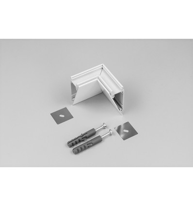 Profilsamlare WALLE12 90GRAD - Vit lackerad