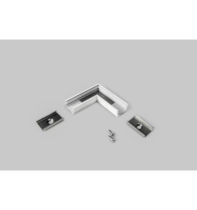 Profilkopplare UNI12 90GRAD - Vitlackerad