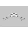 Profilesamlare LINEA20 120DEG - Vitlackerad