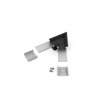 Profilsamlare LINEA-IN20 60DEG - Svart anodiserad