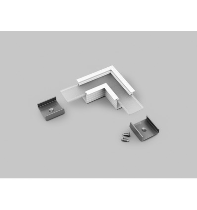Profilsamlare LINEA-IN20 90GRAD - Vitlackerad
