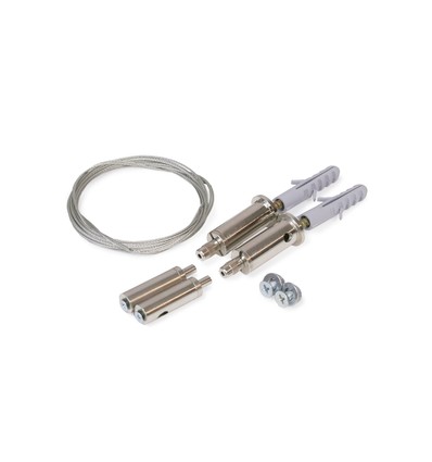 1,5 m vajerfäste för montering, krom