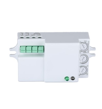 Mikrovågsrörelsesensor för LED - Max 300W, 180°/360°, IP20 inomhus