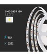 120 LED Strip Ljus 8W/m - 3000K, IP20, 24V, Dubbel PCB, 10m/Rulle