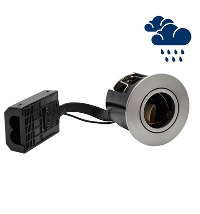 GU10 infälld spotlight Inno88 Utomhus - Borstat rostfritt stål, IP44, godkänd för montering i isolering