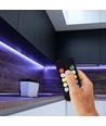 WiFi LED controller med fjärrkontroll, 12V/24V - Smart Life, Google Home, CCT/RGB, 72-144W