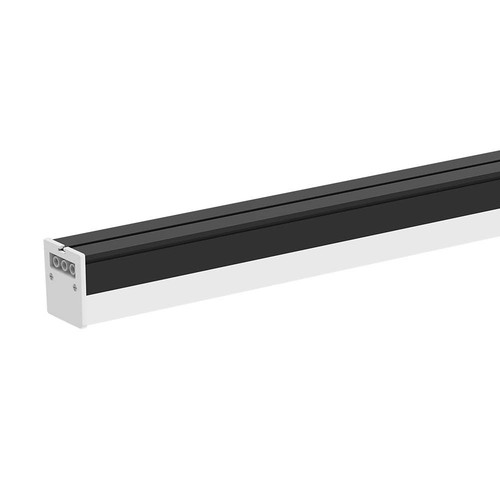 120cm 40W LED ljusskena - 107lm/W, Svart, IP20, IK08, genomkopplad, 4000K