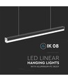 120cm 40W LED ljusskena - 107lm/W, Svart, IP20, IK08, genomkopplad, 4000K