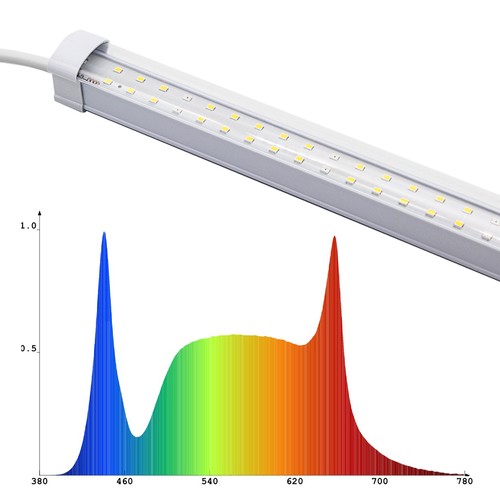 LEDlife Max-Grow 2.0 30W växtarmatur - 120cm, 30W LED, fullt spektrum (Vitt ljus), IP65