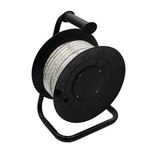 25m Arbetsljus LED strip på kabelvinda ECO - 230V, IP67, 120 LED/m, 9W/m, 1320 lm/m
