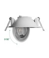 6,5W Ø8,2cm MOBILO LED downlight - 130lm/W, CCT, 36° justerbar, vit kant