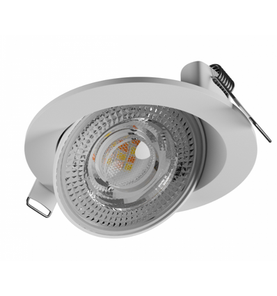 6,5W Ø8,2cm MOBILO LED downlight - 130lm/W, CCT, 36° justerbar, vit kant