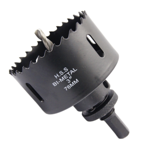 Ø76 mm hålsåg - Hålsåg med centrumspets, för infälld spotlight Inno88