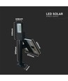 50W Solara LED gatubelysning med solcell - 4000lm, IP65, 4000K, inkl. fjärrkontroll och batteri