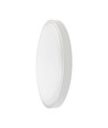 24W LED sensorlampa - Ø29,5cm, IP44, vit kant, 3000K, inbyggd mikrovågssensor