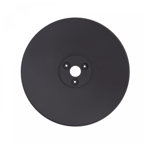 Svart bas för Piatta 12W fasadbelysning - Ø30cm, höjd 3cm, rund, svart, tillbehör till Piatta serien