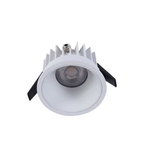 10W Ø8,5cm infälld spotlight dimbar RA99 - Hål: Ø7,5 cm, Mått: Ø8,5 cm, Vit kant
