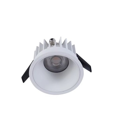 10W Ø8,5cm infälld spotlight dimbar RA99 - Hål: Ø7,5 cm, Mått: Ø8,5 cm, Vit kant