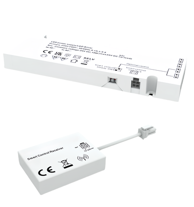 LEDlife Möbelspot Wifi strömförsörjning 15W - För Sono och Reco möbelspot, Tuya/Smart Life, RF, max. 4 spot, inkl. fjärrkontroll