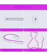8W per meter Lila 8x16 CLIP-ON Neon Flex LED - 24V DC, IP67