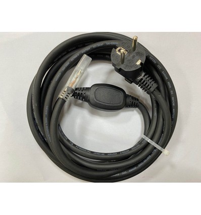 Kontakt till 230V LED strip (Type Q), IP67 vattentät - Inkl. ändstycke, 2m, 230V