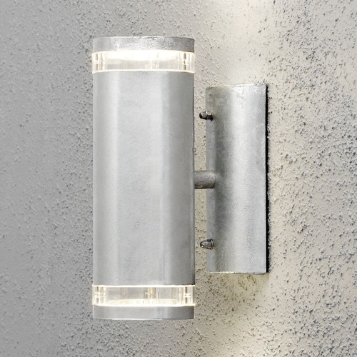 Outlet: Modena Vägglampa utomhus Up/Down GU10 IP44 i Galvaniserad - Konstsmide