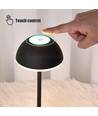 Uppladdningsbar LED bordslampa Inomhus/utomhus - Svart, touch dimbar, 3i1, IP54 utomhus bordslampa