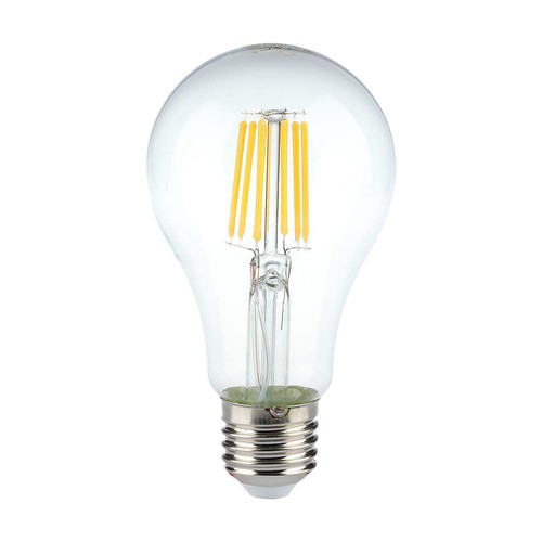 E27 10W LED filamentlampa - A60, klart glas, 1055lm, 4000K
