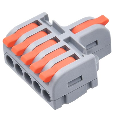 1 st. skruvlös kopplingsklämma - 1 till 5, 250V, 32A