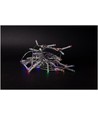 Outlet: 4 meter utomhus LED juleljusslinga - Batteri, IP44, timer, 48 LED, multicolor