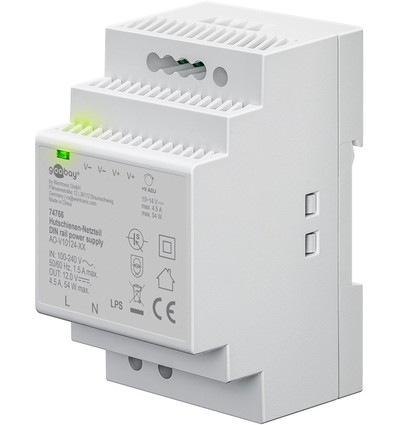 54W / 12V DC DIN-skena strömförsörjning - 4.5A