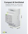 54W / 12V DC DIN-skena strömförsörjning - 4.5A