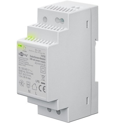 36W / 24V DC DIN-skena strömförsörjning - 1.5A
