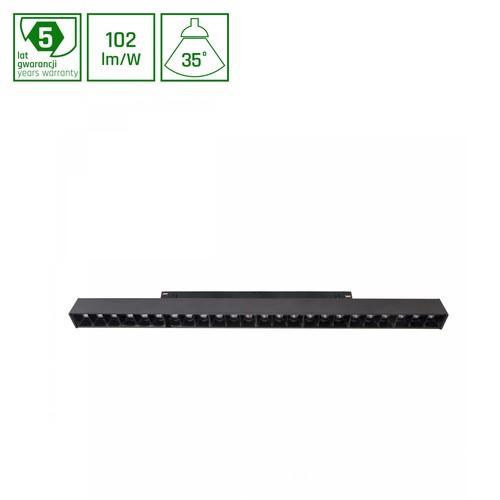 15W 48V SHIFT skenspot för magnetskena - 102lm/W, 48V, 5 års garanti, aluminium