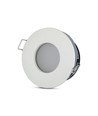 IP54 Downlight utan ljuskälla - Gummitätning, Hål: Ø7,5 cm, Mått: Ø8,4 cm, passar till GU10 och MR16