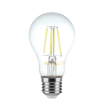 E27 6W LED filamentlampa - A60, klart glas, 600lm