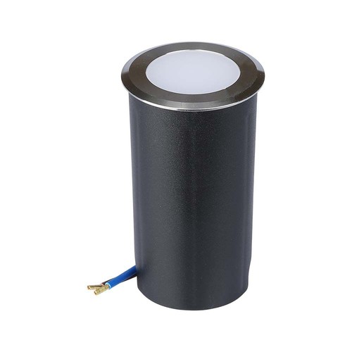 1W nedgrävningsspot - LED, ljus 6400K, silver