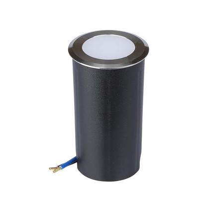 1W nedgrävningsspot - LED, ljus 6400K, silver